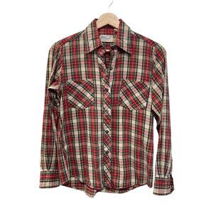 Amy Barr Vintage 60's Plaid Flannel Shirt